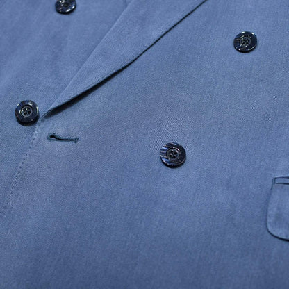 Old clothes special silk setup suit double blue blue