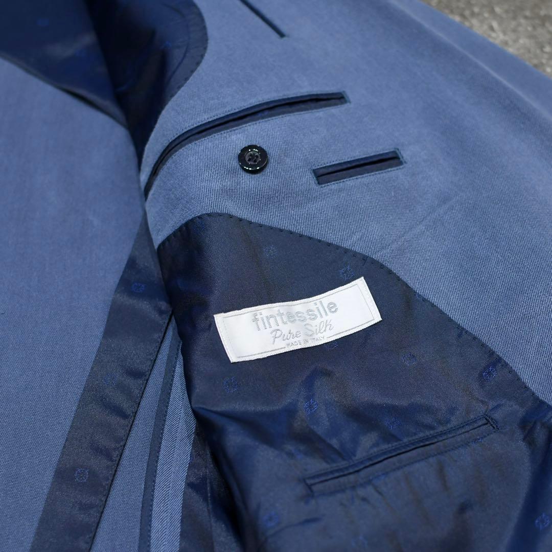 Old clothes special silk setup suit double blue blue