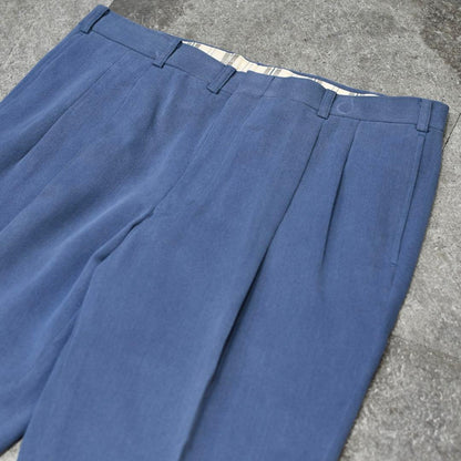 Old clothes special silk setup suit double blue blue