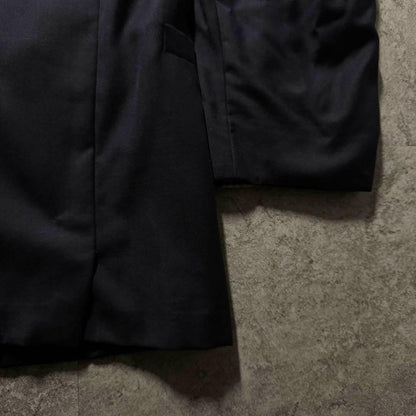 GIANNI VERSACE double suit setup silver buttons silk blend black