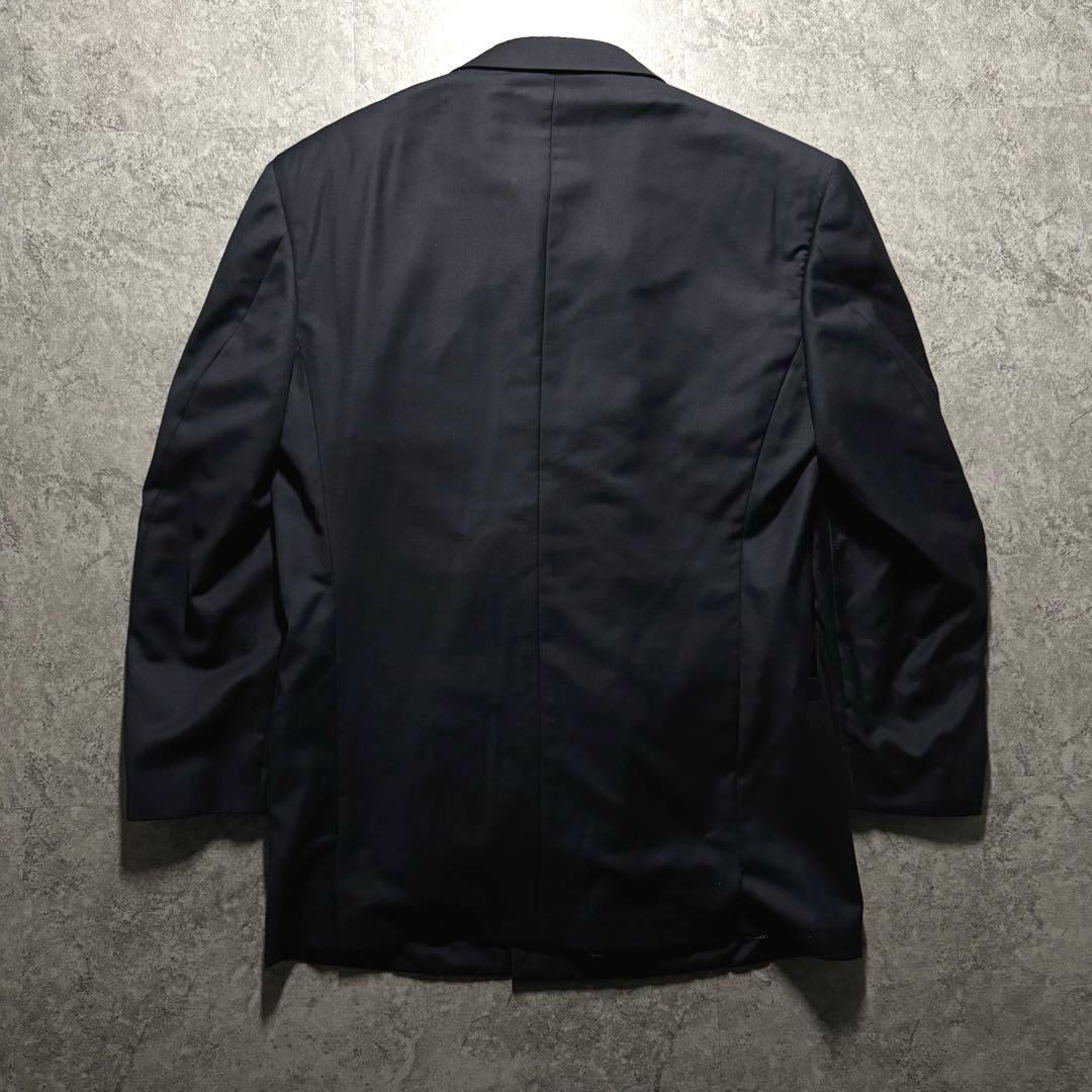 GIANNI VERSACE double suit setup silver buttons silk blend black