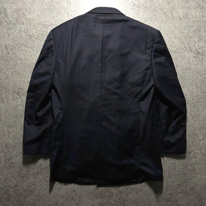 GIANNI VERSACE double suit setup silver buttons silk blend black