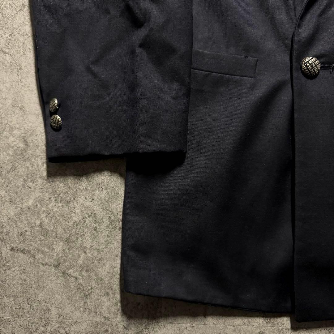 GIANNI VERSACE double suit setup silver buttons silk blend black