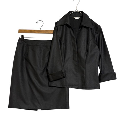 Skipper jacket skirt setup black [good condition] 11/L