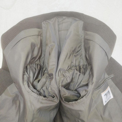 Double breasted setup vintage brown khaki check Masaki Suda