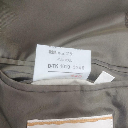 Double breasted setup vintage brown khaki check Masaki Suda