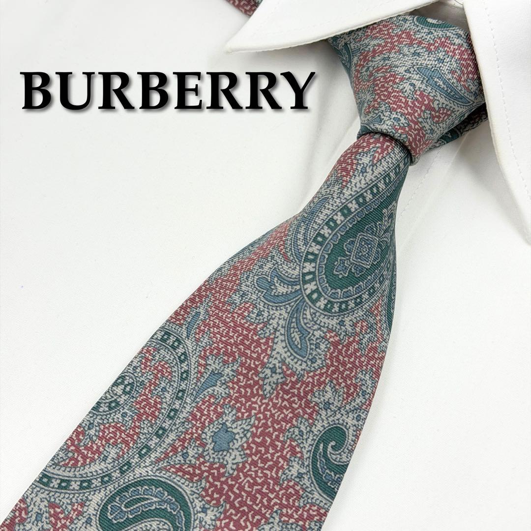 ✨️Good condition✨️ BURBERRY Burberry tie paisley pattern all over pattern