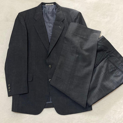 00's vintage dark gray suit setup jacket