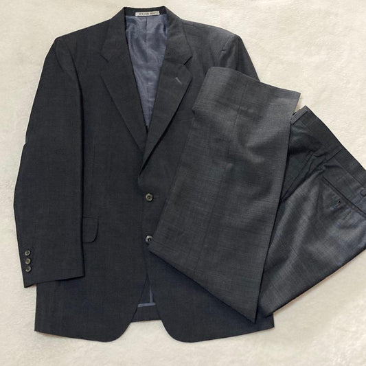 00's vintage dark gray suit setup jacket