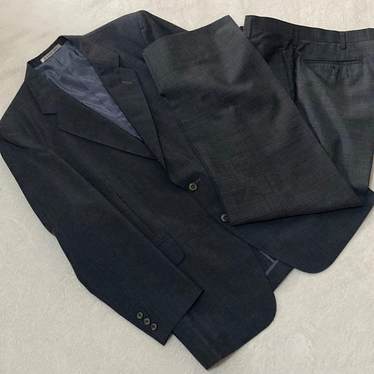 00's vintage dark gray suit setup jacket