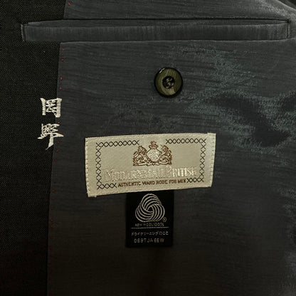 00's vintage dark gray suit setup jacket