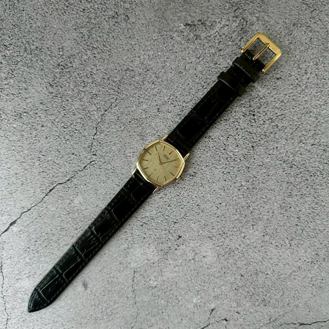 SEIKO Quartz Gold Dial Elegant Classic Watch Good Condition Men's Seiko