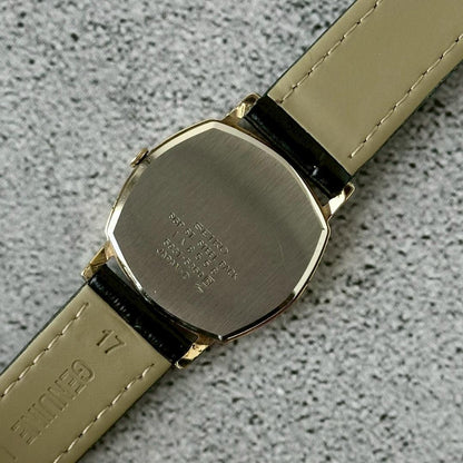 SEIKO Quartz Gold Dial Elegant Classic Watch Good Condition Men's Seiko