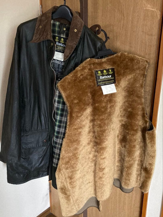 Barbour Border Pin Badge Vest Set Size 44 Reproofed