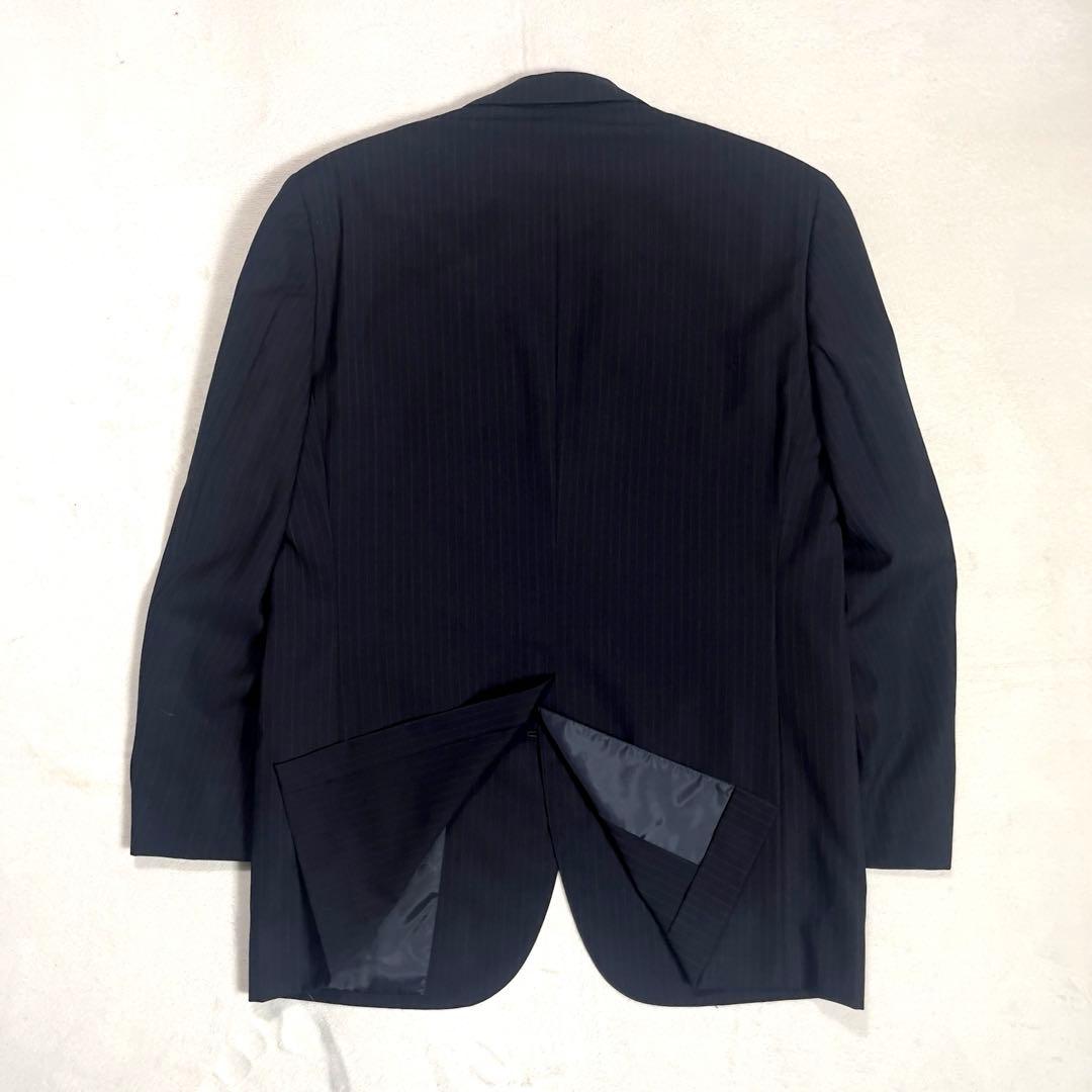 Good Condition Brooks Brothers Summer Wool Suit Top and Bottom M Navy Stripe