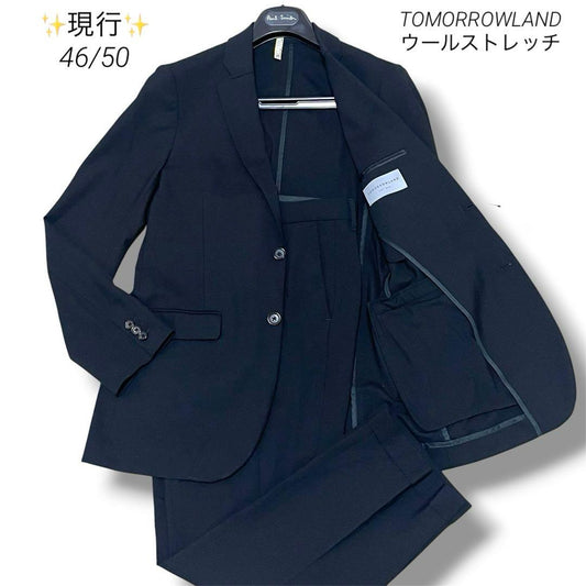✨Current✨TOMORROWLAND Wool Stretch Setup Black 46/50