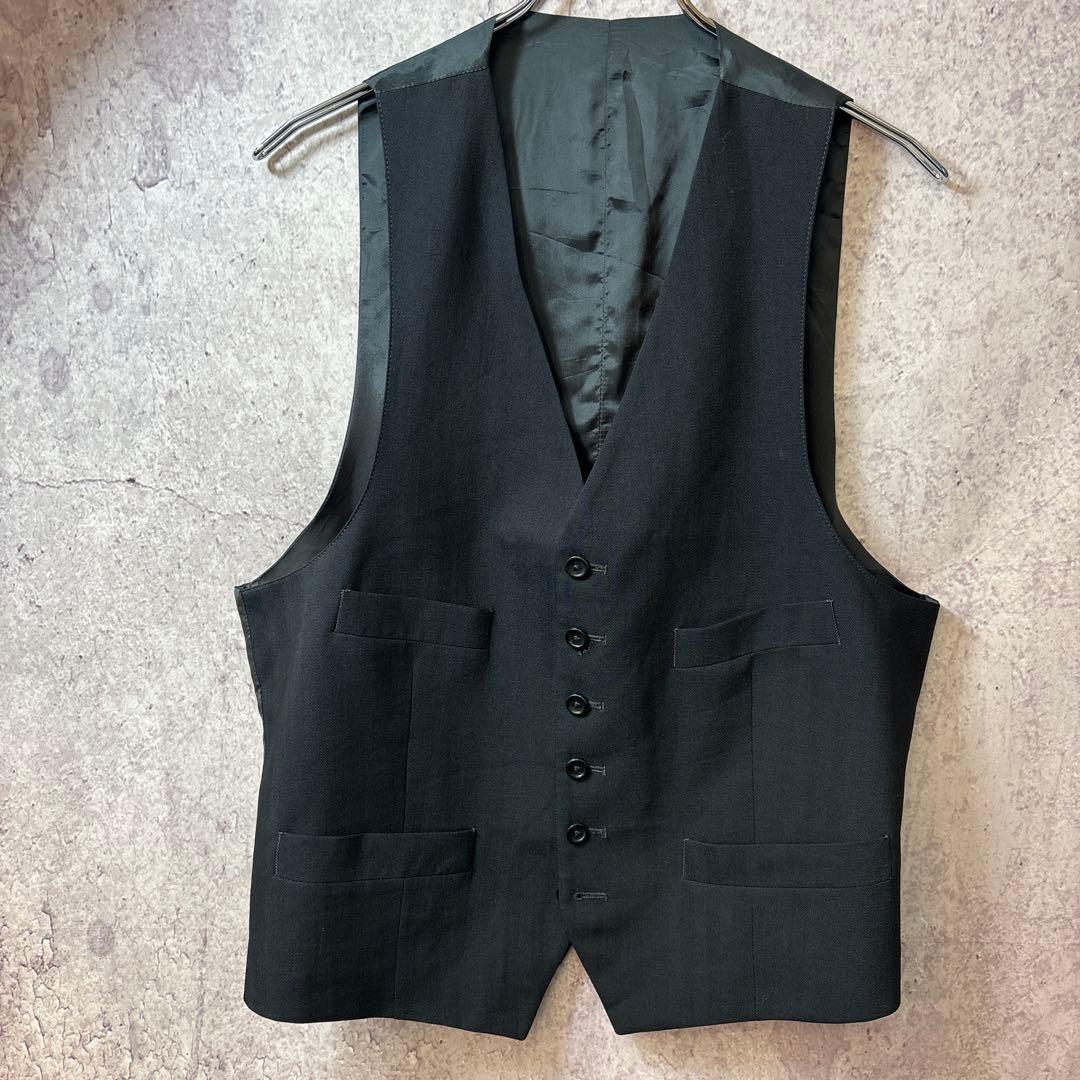ARMANI COLLEZIONI Suit Vest Black 5 Buttons
