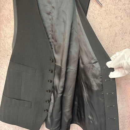 ARMANI COLLEZIONI Suit Vest Black 5 Buttons