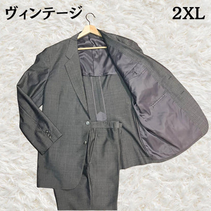 Vintage YAMASHITA Suit Setup 2XL Check Unlined