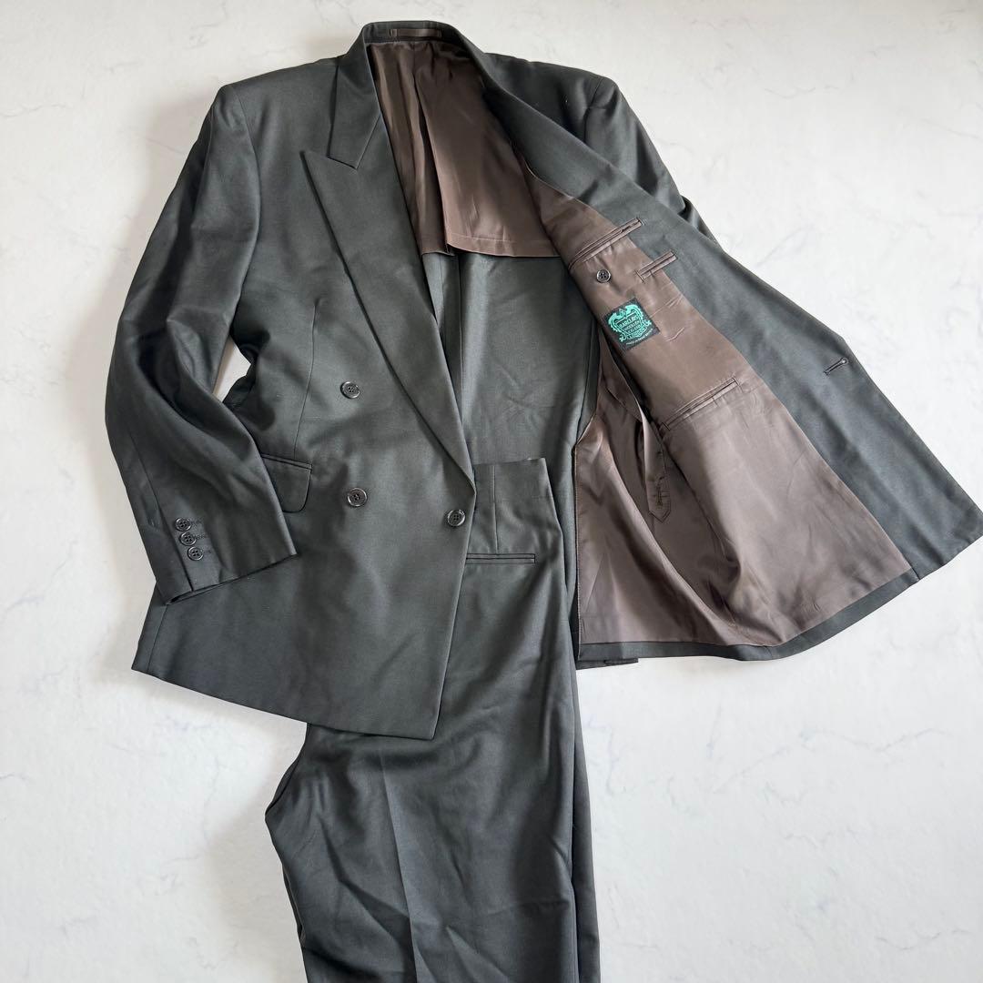 British Fabric Double Suit Setup Tailored Jacket Unlined Business L