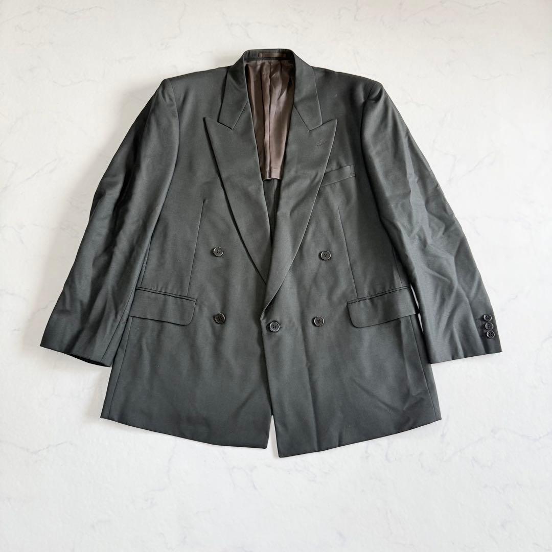 British Fabric Double Suit Setup Tailored Jacket Unlined Business L