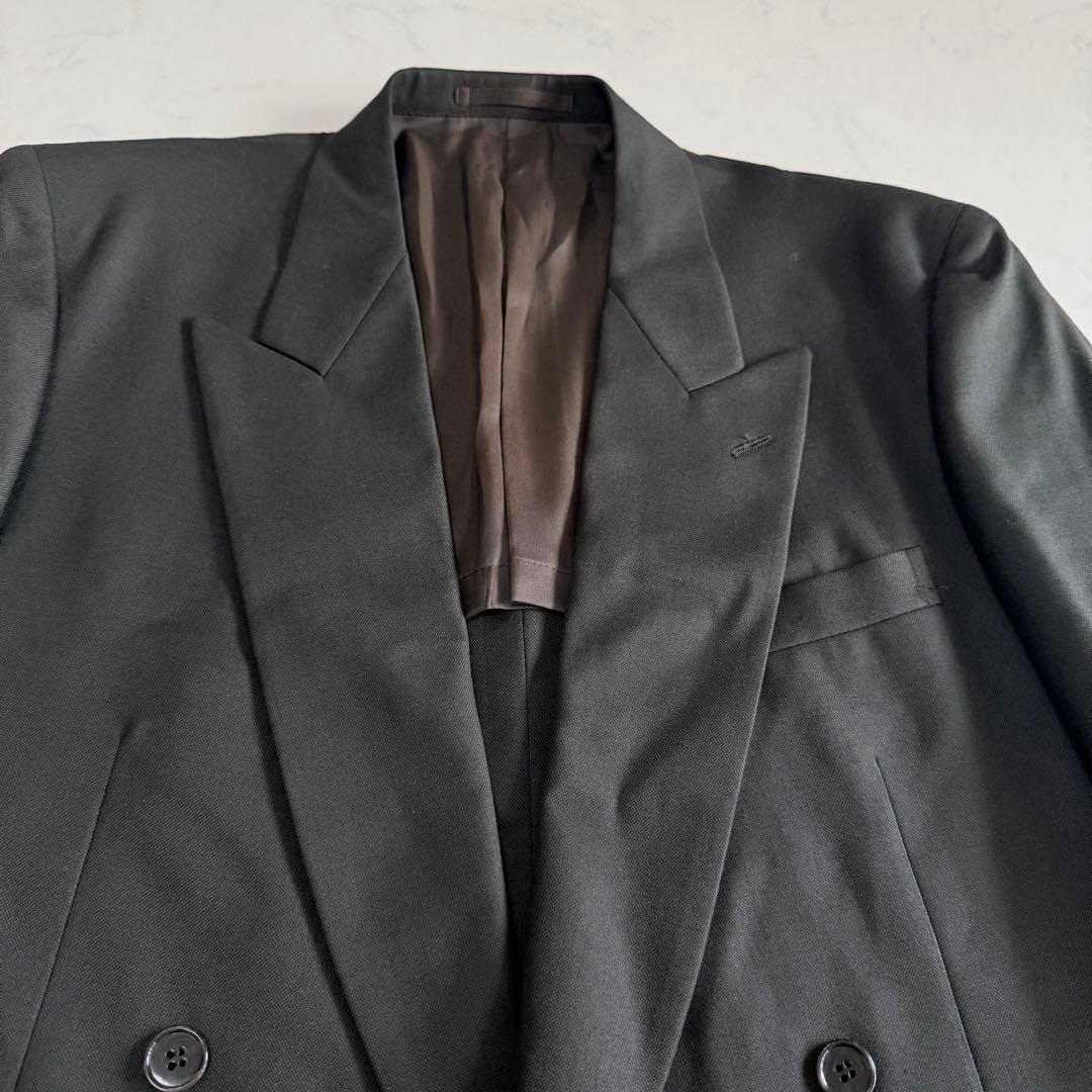 British Fabric Double Suit Setup Tailored Jacket Unlined Business L