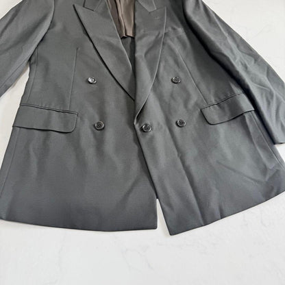 British Fabric Double Suit Setup Tailored Jacket Unlined Business L