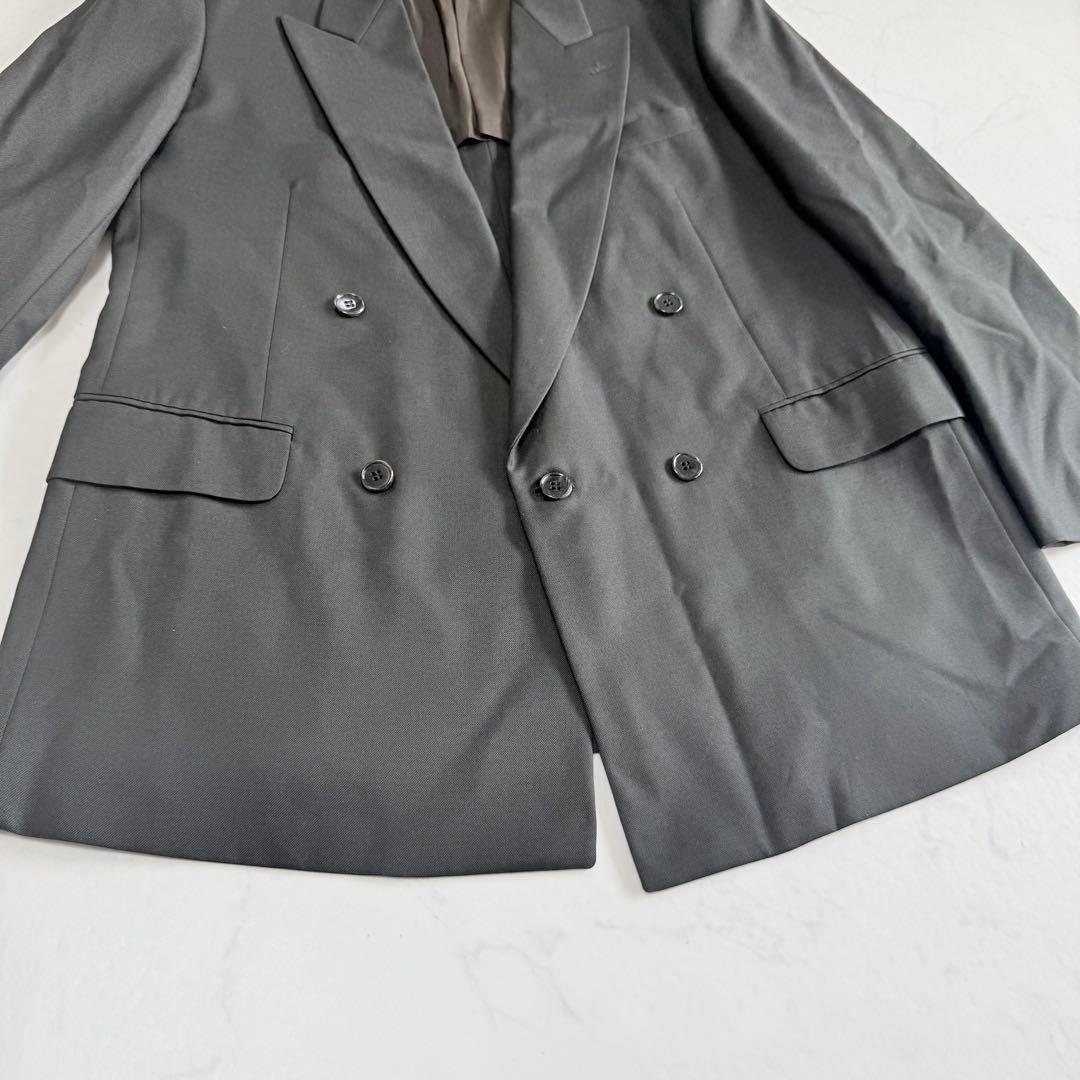British Fabric Double Suit Setup Tailored Jacket Unlined Business L