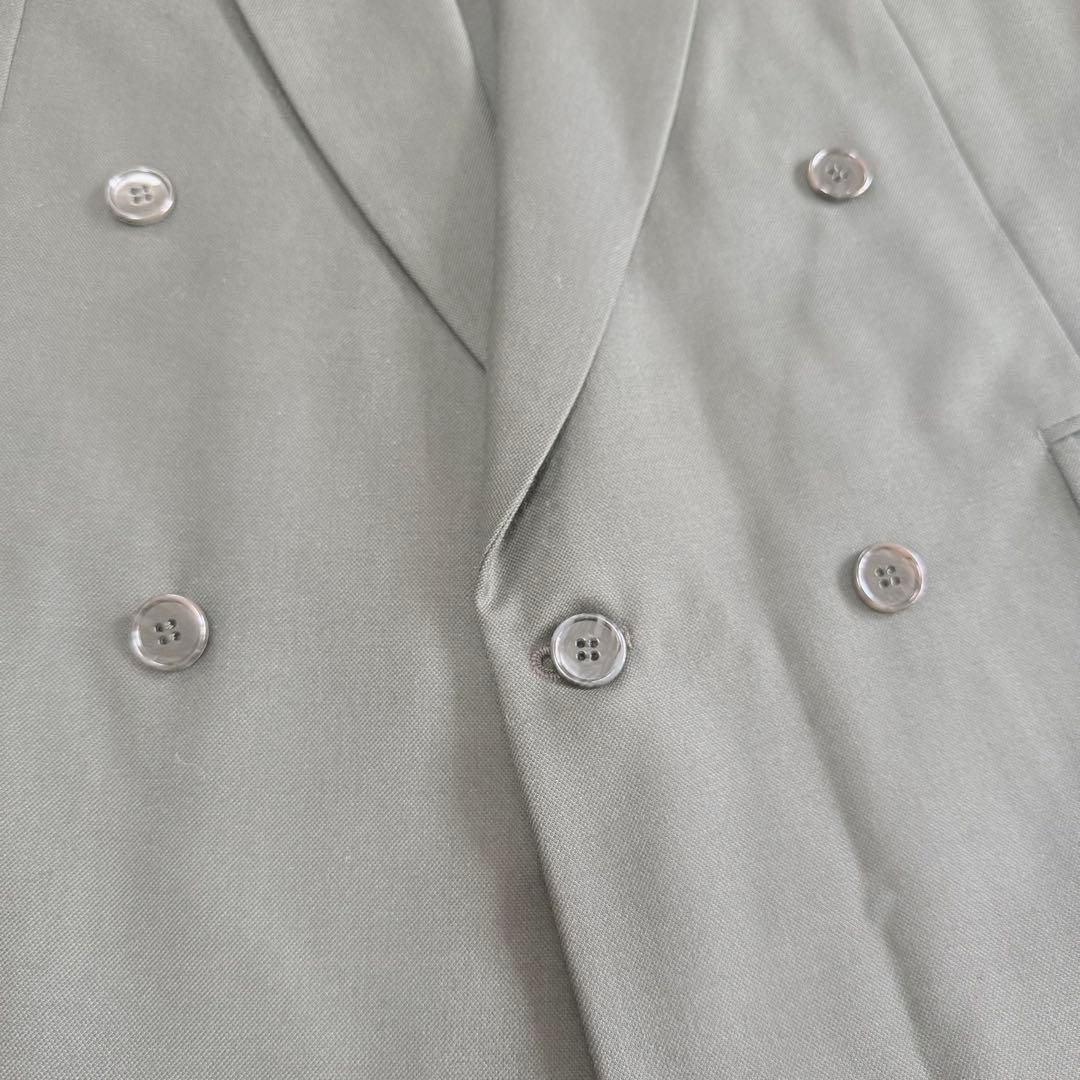 British Fabric Double Suit Setup Tailored Jacket Unlined Business L
