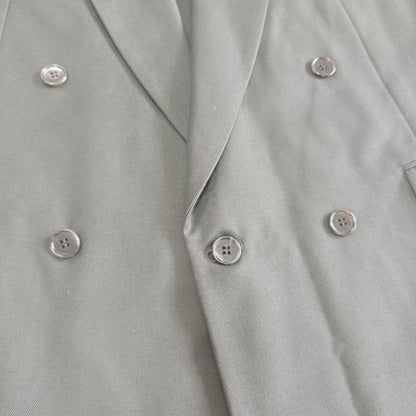 British Fabric Double Suit Setup Tailored Jacket Unlined Business L