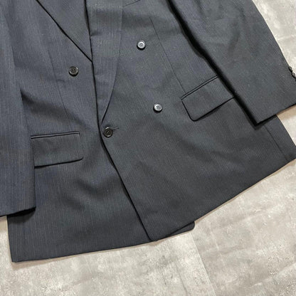 5-piece set✨ Setup Double suit Tie shirt Pins Gray Coming of age ceremony