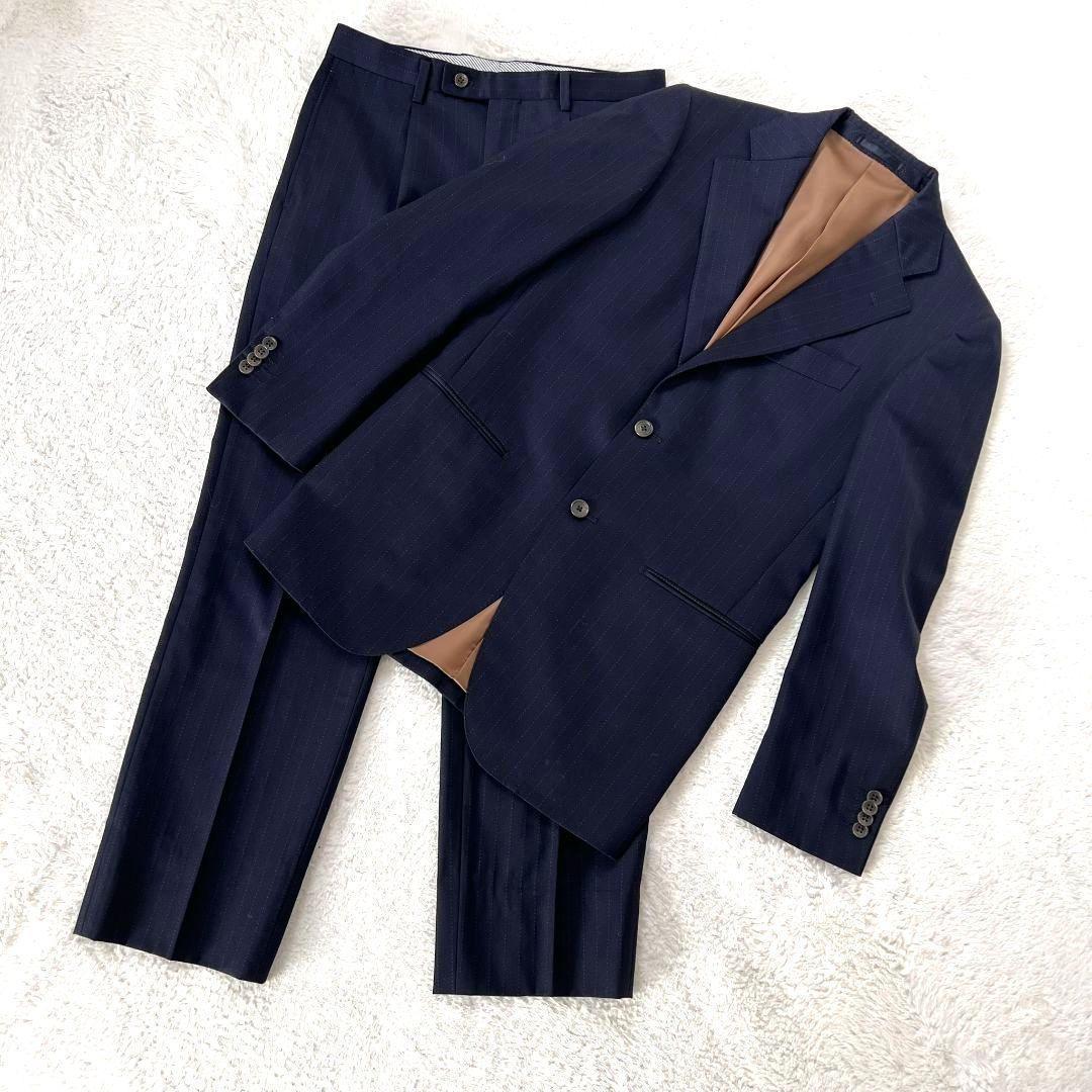 Vintage 90' Modern Suit Setup REDA Fabric Good Condition Navy M