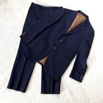 Vintage 90' Modern Suit Setup REDA Fabric Good Condition Navy M