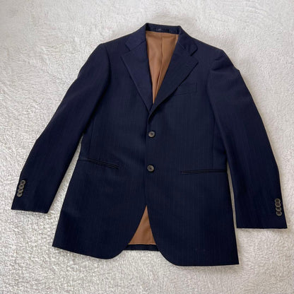 Vintage 90' Modern Suit Setup REDA Fabric Good Condition Navy M