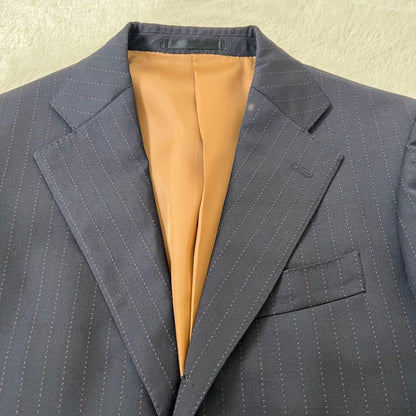 Vintage 90' Modern Suit Setup REDA Fabric Good Condition Navy M
