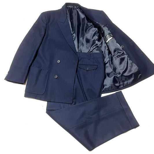 ★Super rare★90s★yohji yamamoto★Extremely thick double suit★AB6★Dark blue★