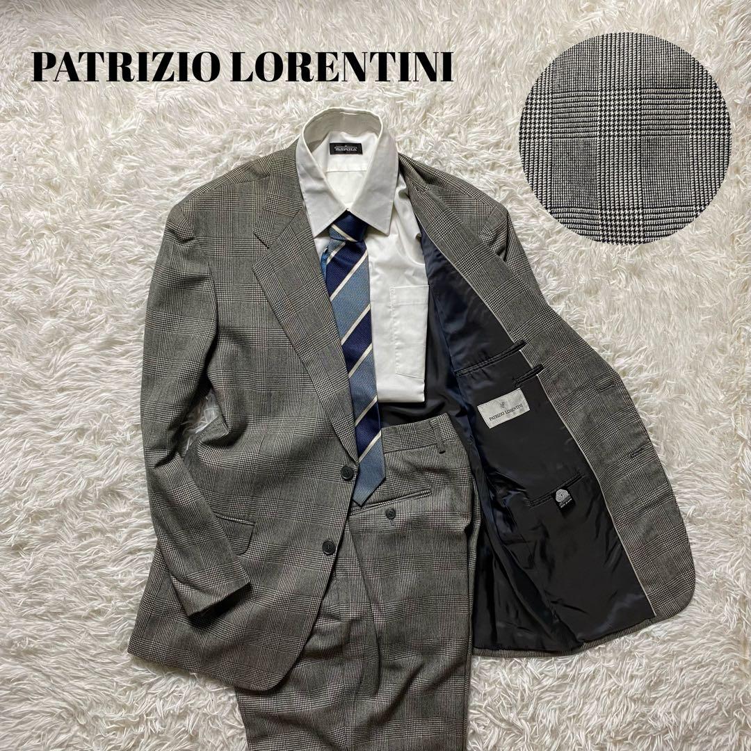Men's Setup Suit Glen Check Houndstooth Pattern Vintage