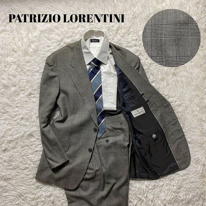 Men's Setup Suit Glen Check Houndstooth Pattern Vintage