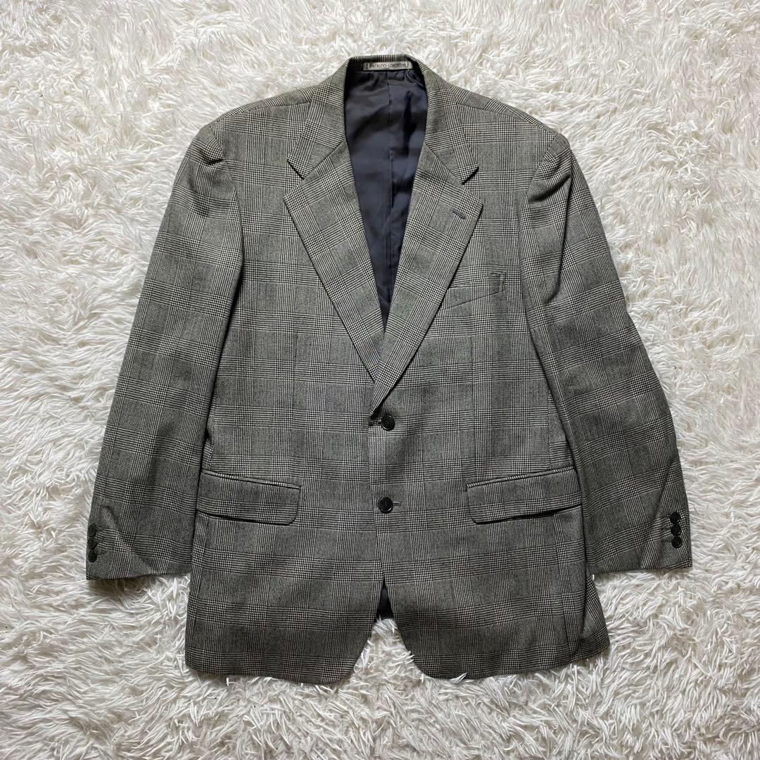 Men's Setup Suit Glen Check Houndstooth Pattern Vintage
