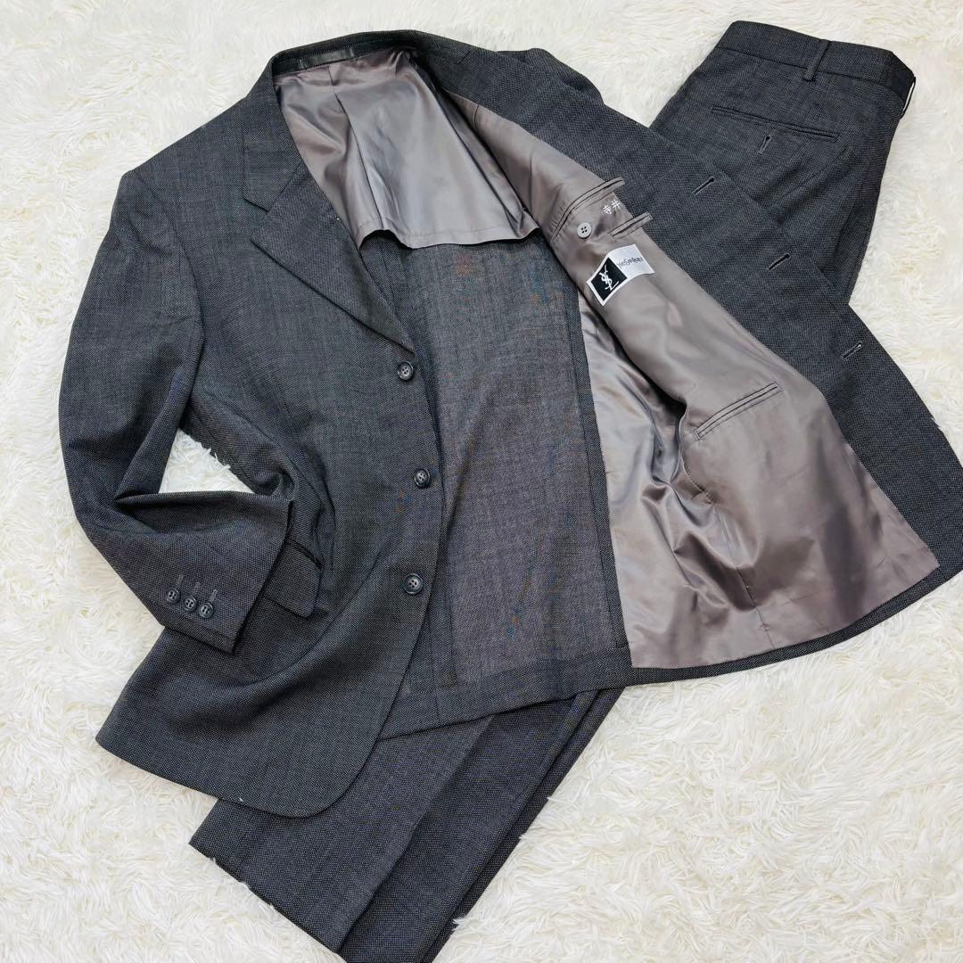 Yves Saint Laurent Men's Suit Setup Houndstooth Pattern M Equivalent Vintage