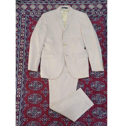 Rare!Polo Ralph Lauren Seersucker Suit Setup 36s Made in Italy