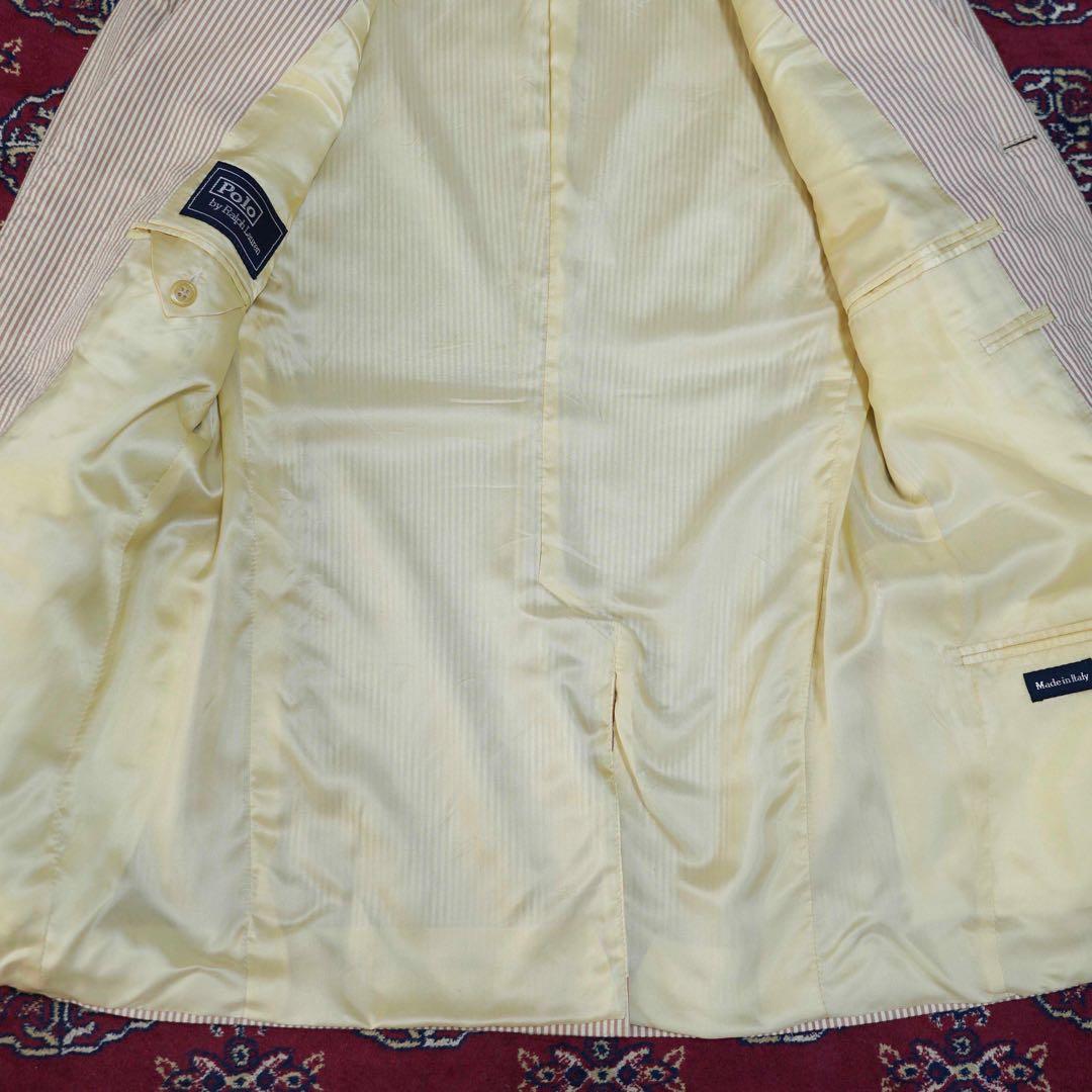 Rare!Polo Ralph Lauren Seersucker Suit Setup 36s Made in Italy