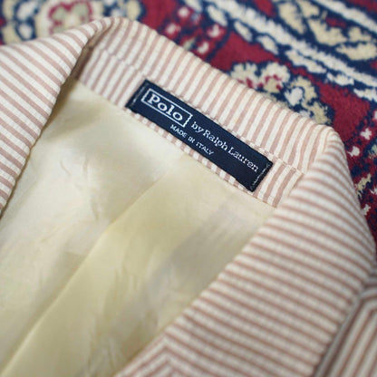 Rare!Polo Ralph Lauren Seersucker Suit Setup 36s Made in Italy
