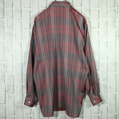 [One-of-a-kind item] Tie shirt vest ombre check paisley pattern L