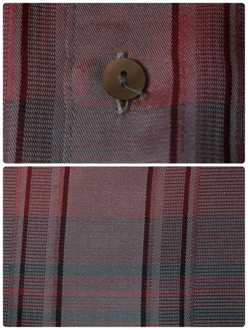 [One-of-a-kind item] Tie shirt vest ombre check paisley pattern L
