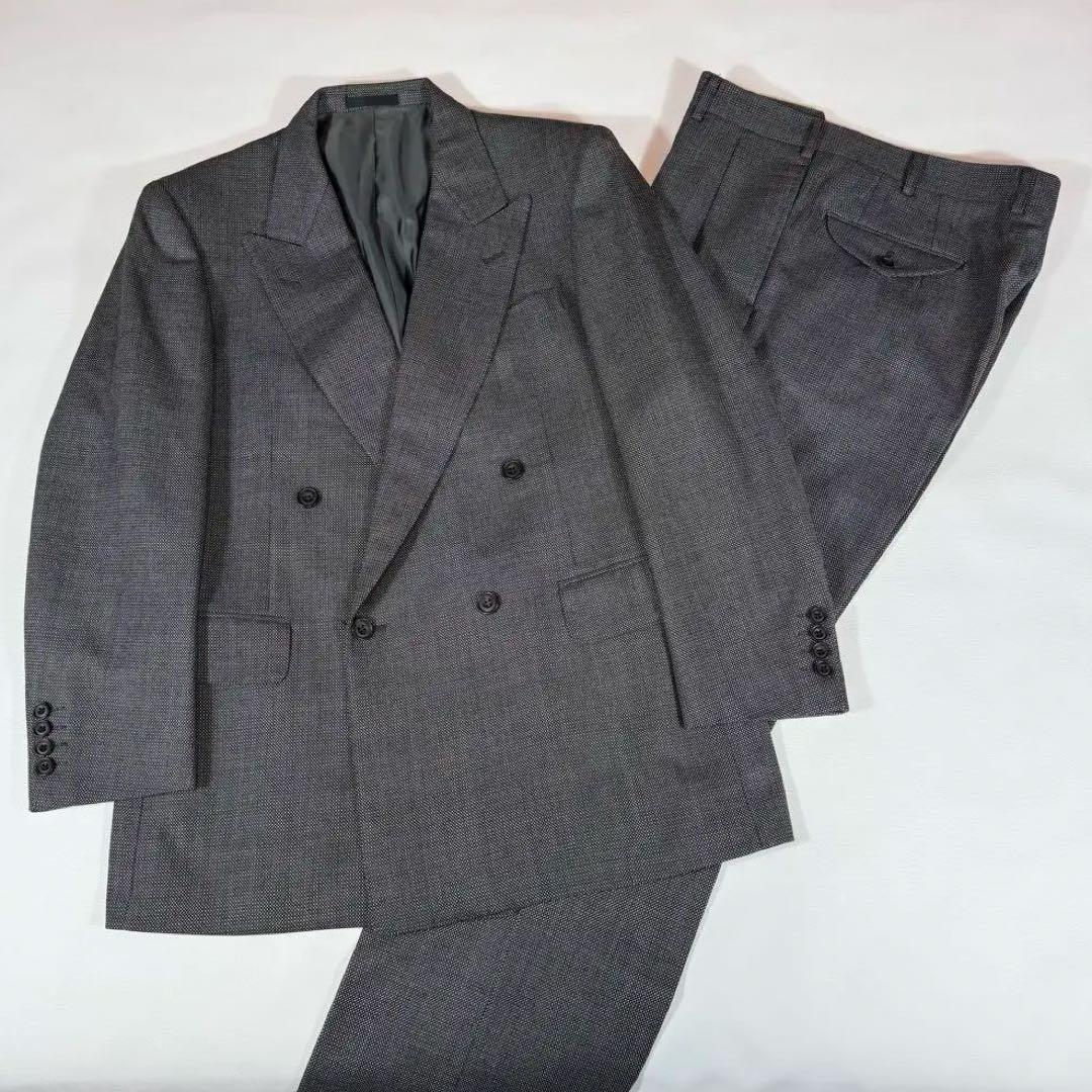 Burberry Double Suit AB5 100% Lambswool Vintage Masaki Suda