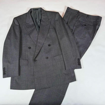 Burberry Double Suit AB5 100% Lambswool Vintage Masaki Suda