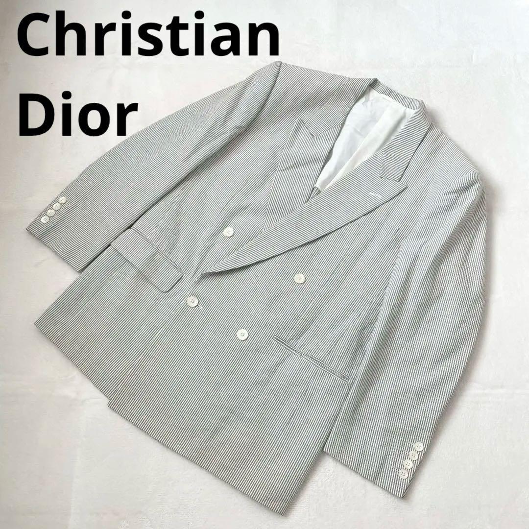 Christian Dior Tailored Jacket Striped Double Cotton