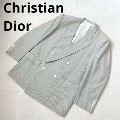 Christian Dior Tailored Jacket Striped Double Cotton