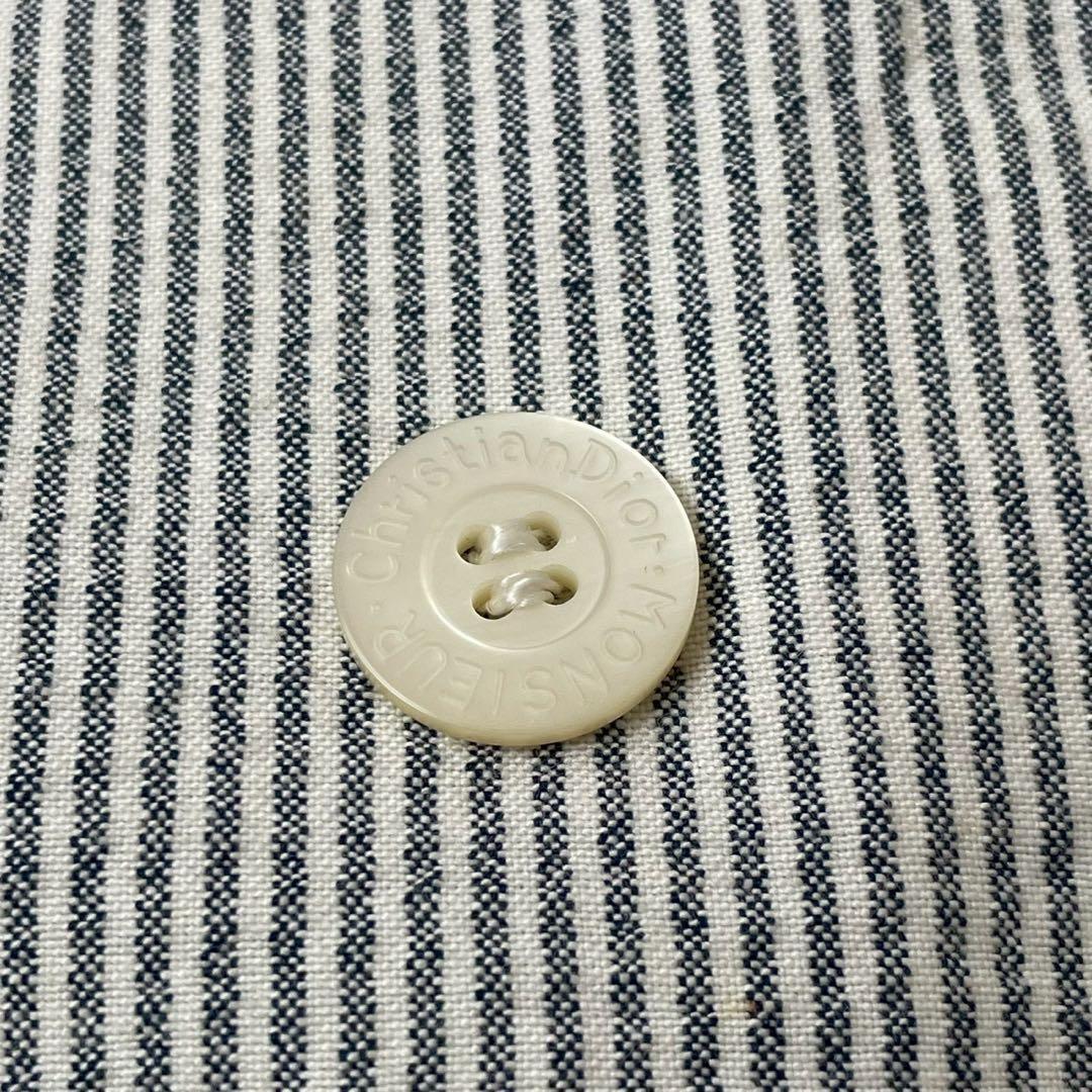 Christian Dior Tailored Jacket Striped Double Cotton